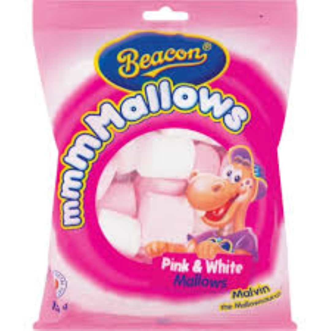 BEACON MALLOWS PINK&WHITE 150G